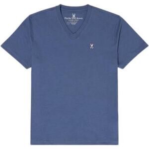 Psycho Bunny Classic V Neck Tee Shirt Big And Tall Heathered Blue Size 3XL